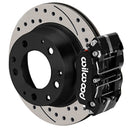 Wilwood 69-83 Porsche 911 Narrow Dynapro-P Radial Rear Brake Kit Black Caliper SRP Drill/Slot Rotor