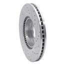 R1 05-19 Hyundai Tucson Front Drilled & Slotted Silver Brake Rotor Set