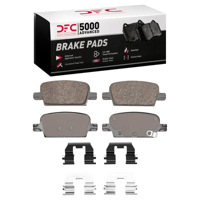 DFC 16-21 Chevrolet Malibu Rear Drill/Slot Geoperformance Rotors 5000 Advanced Brake Pads w/Hardware