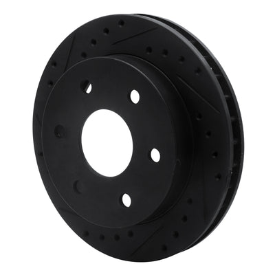 R1 88-00 Cadillac Escalade Front Drilled & Slotted Black Brake Rotor Set