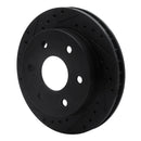 R1 88-00 Cadillac Escalade Front Drilled & Slotted Black Brake Rotor Set