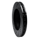 R1 04-09 Buick LaCrosse Front Right Drilled & Slotted Black Brake Rotor