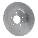 R1 05-05 Buick TERRAZA Rear Left Drilled & Slotted Silver Brake Rotor