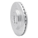 R1 06-09 Buick TERRAZA Front Right Drilled & Slotted Silver Brake Rotor