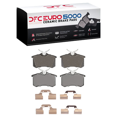 DFC 99-15 Volkswagen Golf/Jetta Front & Rear Geospec Rotors with Euro 5000 Ceramic Pads w/Hardware