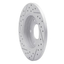 R1 04-16 Buick Lacrosse Rear Right Drilled & Slotted Geo-Carbon Rotor