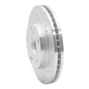 R1 92-01 Toyota Camry Front Right Drilled & Slotted Silver Brake Rotor