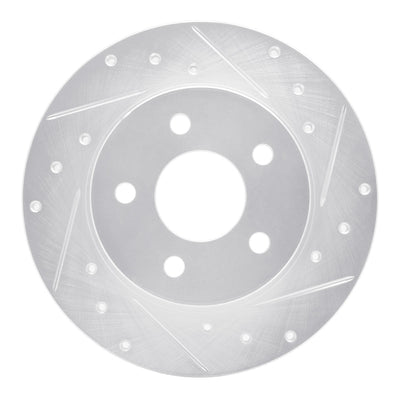 R1 04-12 Chevrolet HHR Front & Rear Drilled & Slotted Silver Brake Rotor Set