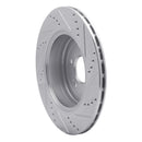 R1 10-16 Hyundai Genesis Coupe Front & Rear Drilled & Slotted Silver Brake Rotor Set