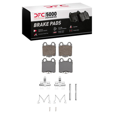 DFC 98-10 Lexus IS300 Rear Drilled & Slotted Geoperformance Rotors 5000 Advanced Pads w/Hardware
