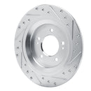 R1 21-25 Hyundai Tucson Front & Rear Drilled & Slotted Silver Brake Rotor Set