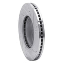 R1 15-19 Subaru Legacy Front Left Drilled & Slotted Silver Brake Rotor