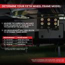 Gen-Y Nomad Static 5th Wheel to Gooseneck - 6.5K TW 30K Tow - Texture Black (1116/1621/1716 Frames)