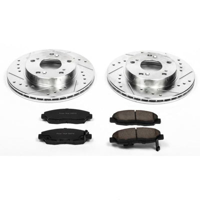 Power Stop 06-11 Honda Civic Front & Rear Z23 Evolution Sport Brake Kit w/Calipers