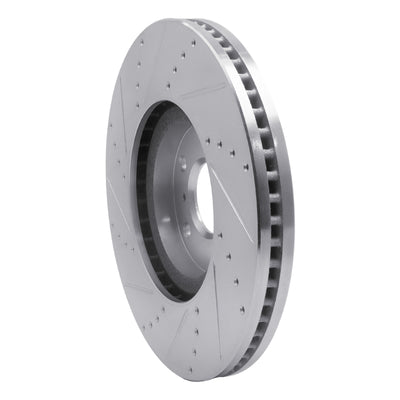 R1 07-15 Infiniti G37 Front Drilled & Slotted Silver Brake Rotor Set