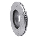 R1 07-15 Infiniti G37 Front Drilled & Slotted Silver Brake Rotor Set