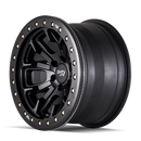 Dirty Life 9303 DT-1 17x9 / 5x139.7 BP / -38mm Offset / 108mm Hub Matte Black Wheel - Beadlock
