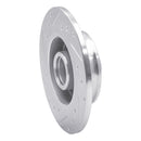 R1 85-02 Volkswagen CORRADO Rear Right Drilled & Slotted Silver Brake Rotor
