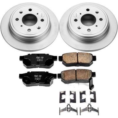 Power Stop 94-97 Honda Civic del Sol Front & Rear Z17 Evolution Geomet Coated Brake Kit