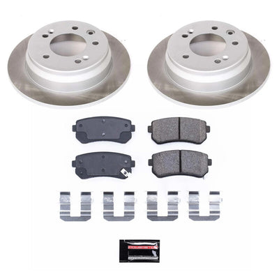 Power Stop 09-12 Hyundai Elantra Front and Rear Semi-Coated Rotor Kit