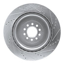 R1 03-05 Jaguar Super V8 Front & Rear Drilled & Slotted Silver Brake Rotor Set