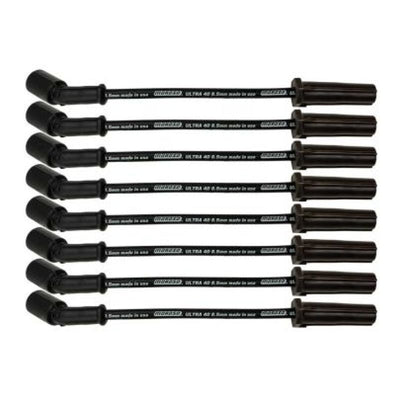 Moroso GM LS/LT 8.5mm Ultra 40 11in Long Wire Set w/o Alum Heatshield - Black