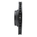 R1 2007-2008 BMW ALPINA B7 Front Left Drilled & Slotted Black Brake Rotor