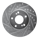 R1 89-96 Nissan 300ZX Front & Rear Drilled & Slotted Silver Brake Rotor Set