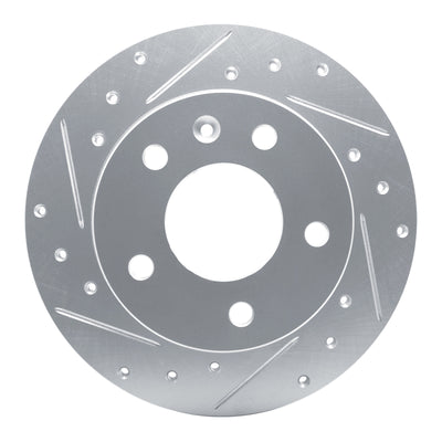 R1 20-25 Buick Encore GX Rear Left Drilled & Slotted Silver Brake Rotor