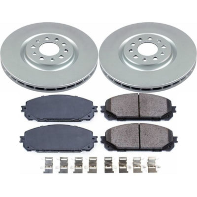 Power Stop 17-19 Jeep Cherokee Front & Rear Z17 Evolution Geomet Coated Brake Kit
