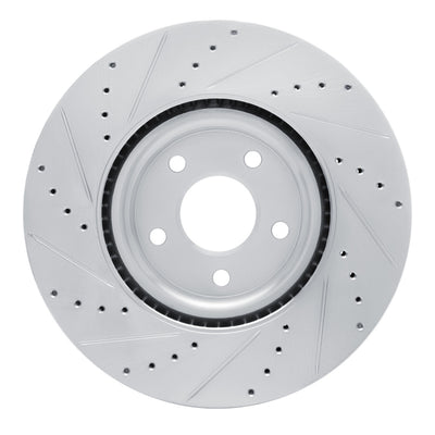 R1 20-25 Ford Escape Front Drilled & Slotted Silver Brake Rotor Set