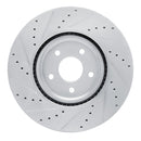 R1 20-25 Ford Escape Front Drilled & Slotted Silver Brake Rotor Set