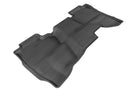 3D MAXpider 2014-2019 Chevrolet Silverado Double Cab Kagu 1st & 2nd Row Floormats - Black