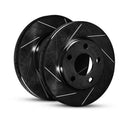 R1 94-02 Mazda Miata Front Right Slotted Black Brake Rotor