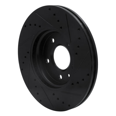 R1 11-25 Buick Encore GX Front Drilled & Slotted Black Brake Rotor Set