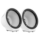 DS18 6.5in Marine And Powersports Universal Flat Mount Speaker Pod RGB LED Lights- Carbon Fiber
