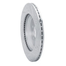R1 19-23 Subaru Crosstrek Rear Left Drilled & Slotted Silver Brake Rotor