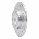 R1 13-16 Dodge Dart Front & Rear Drilled & Slotted Silver Brake Rotor Set