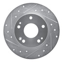 R1 16-25 Honda Insight Rear Drilled & Slotted Silver Brake Rotor Set
