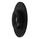 R1 75-83 Toyota Pickup Front Right Drilled & Slotted Black Brake Rotor