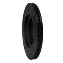 R1 14-19 Nissan Rogue Front Right Drilled & Slotted Black Brake Rotor