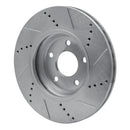 R1 04-12 Chevrolet HHR Front Drilled & Slotted Silver Brake Rotor Set
