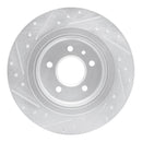 R1 16-18 Buick Envision Rear Right Drilled & Slotted Silver Brake Rotor