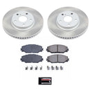 Power Stop 09-10 Pontiac Vibe Front and Rear Semi-Coated Rotor Kit
