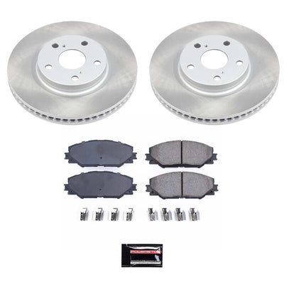 Power Stop 06-18 Toyota RAV4 Front and Rear Semi-Coated Rotor Kit