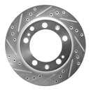 R1 87-89 Porsche 944 Front & Rear Drilled & Slotted Silver Brake Rotor Set