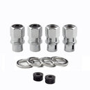 McGard Hex Lug Nut (Drag Racing Short Shank) 7/16-20 / 13/16 Hex / 1.6in. Length (4-Pack) - Chrome
