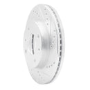 R1 01-03 Hyundai SONATA Front Right Drilled & Slotted Silver Brake Rotor