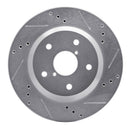 R1 19-24 Subaru Forester Front & Rear Drilled & Slotted Silver Brake Rotor Set