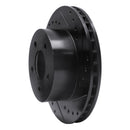 R1 91-94 Ford Crown Victoria Front Right Drilled & Slotted Black Brake Rotor